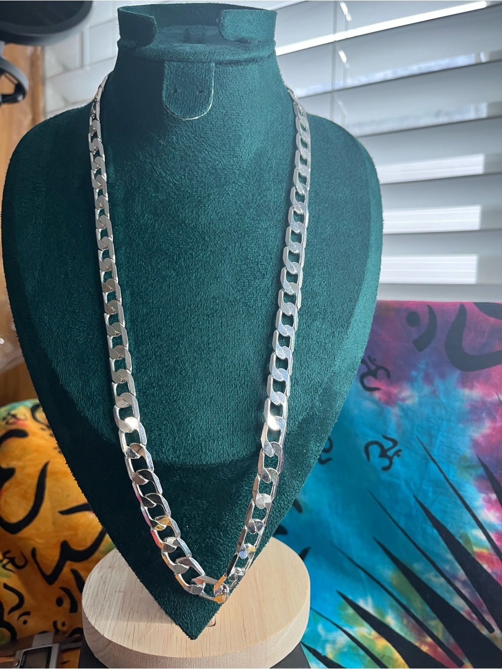 Sterling Silver 9.65mm Cuban Link Chain Necklace | 24”